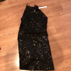 Black sequin dress